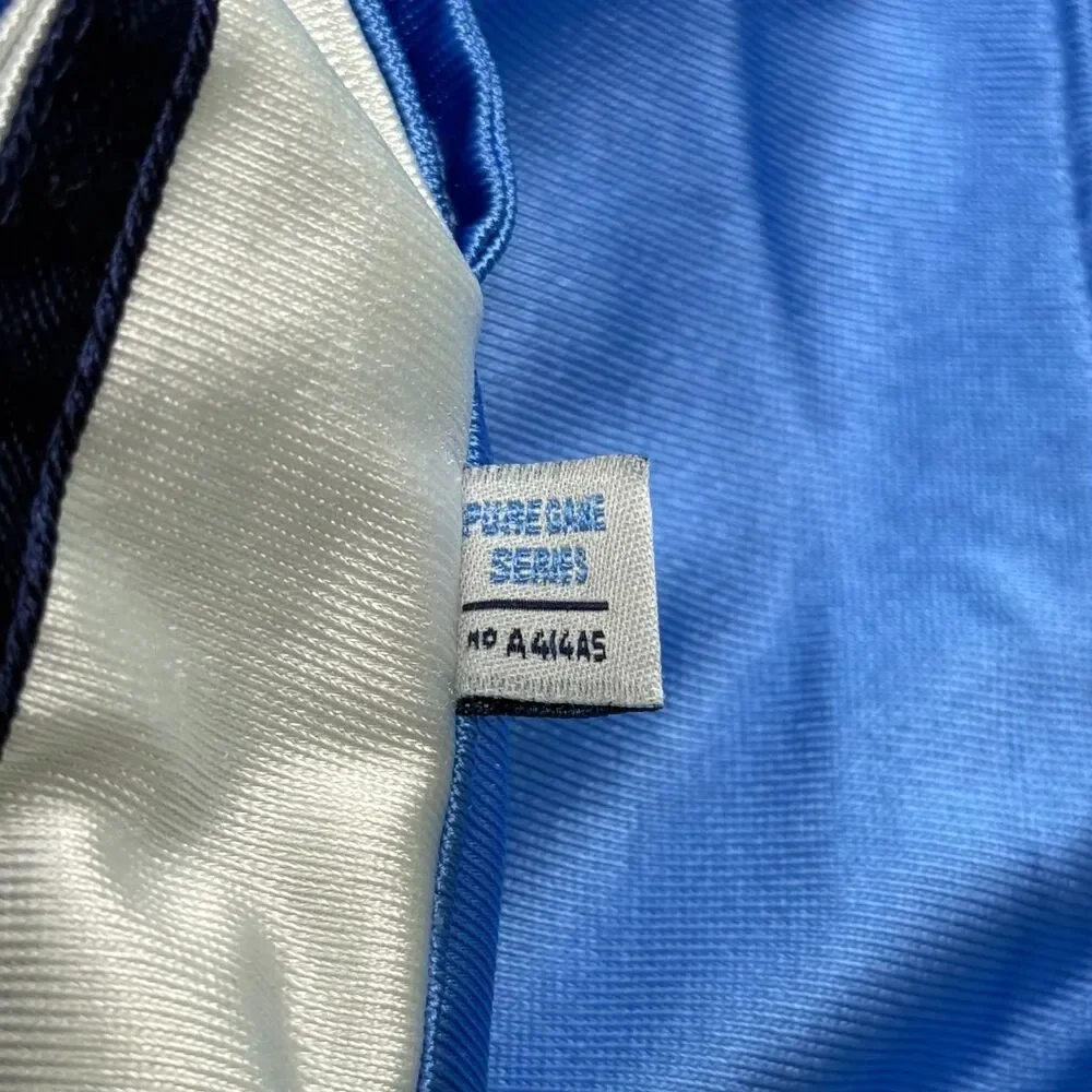 Adidas Pure Game Series Tearaway Joggers Blue Y2K Track Pants Small